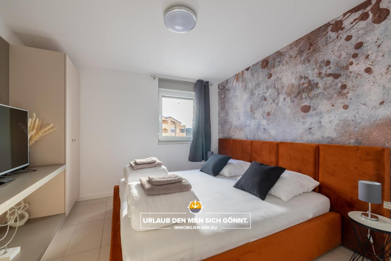 Penthouse Panorama Deluxe In Malinska Daire Dış mekan fotoğraf