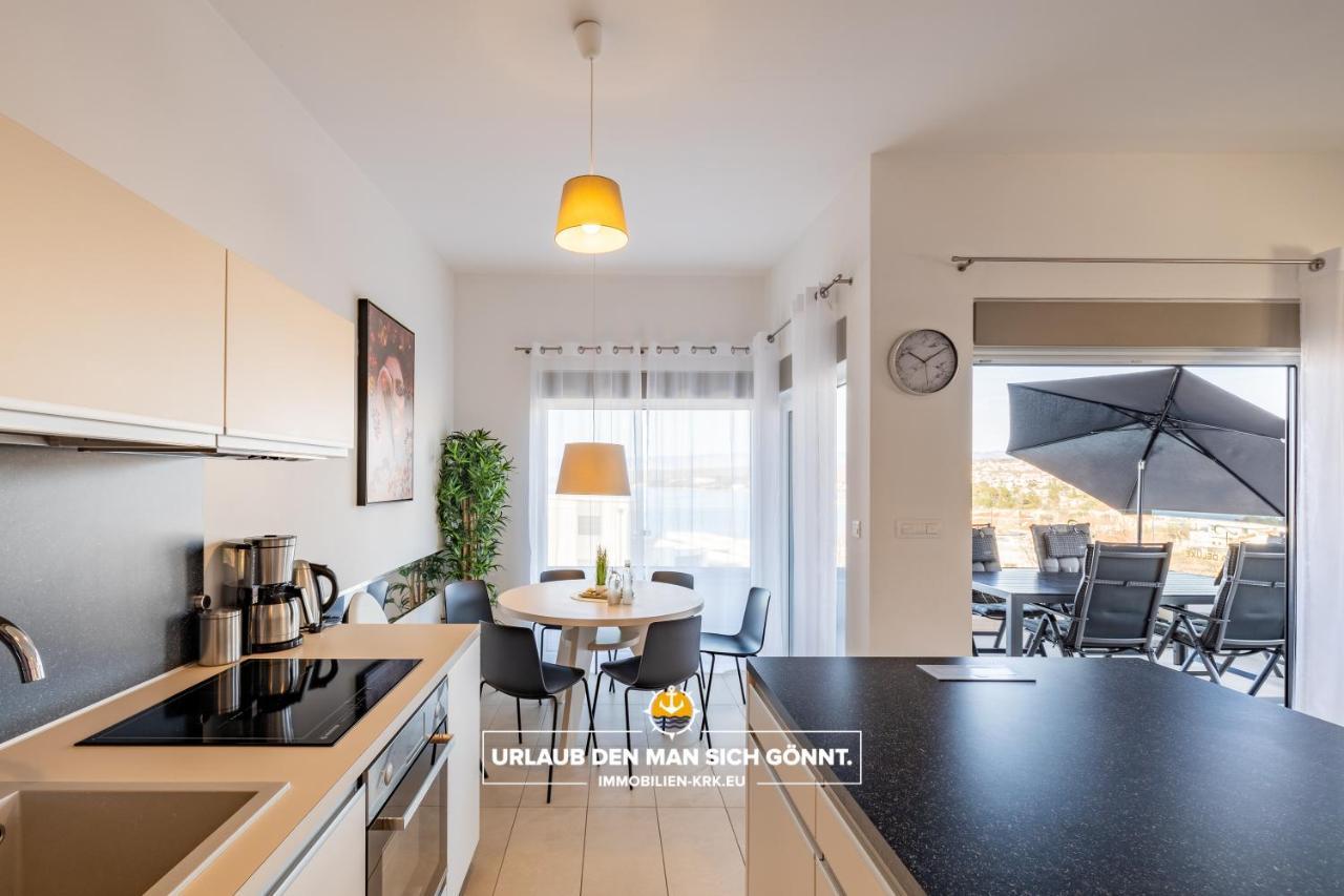 Penthouse Panorama Deluxe In Malinska Daire Dış mekan fotoğraf