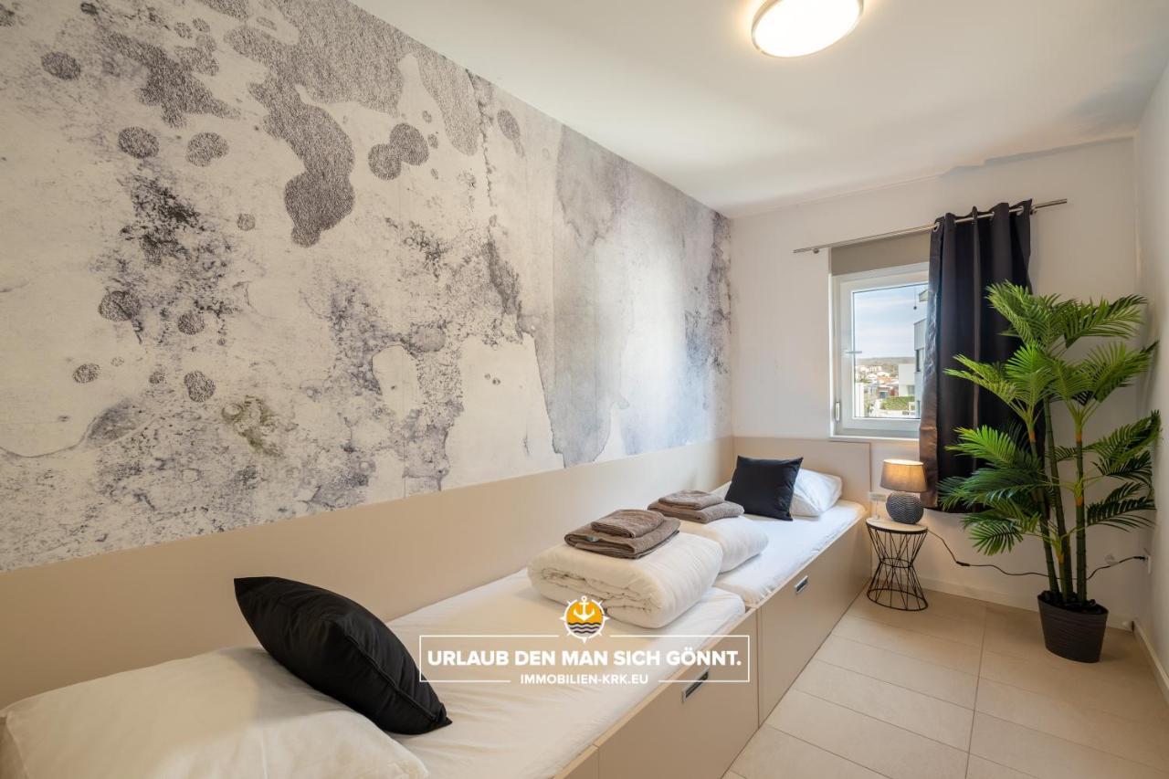 Penthouse Panorama Deluxe In Malinska Daire Dış mekan fotoğraf