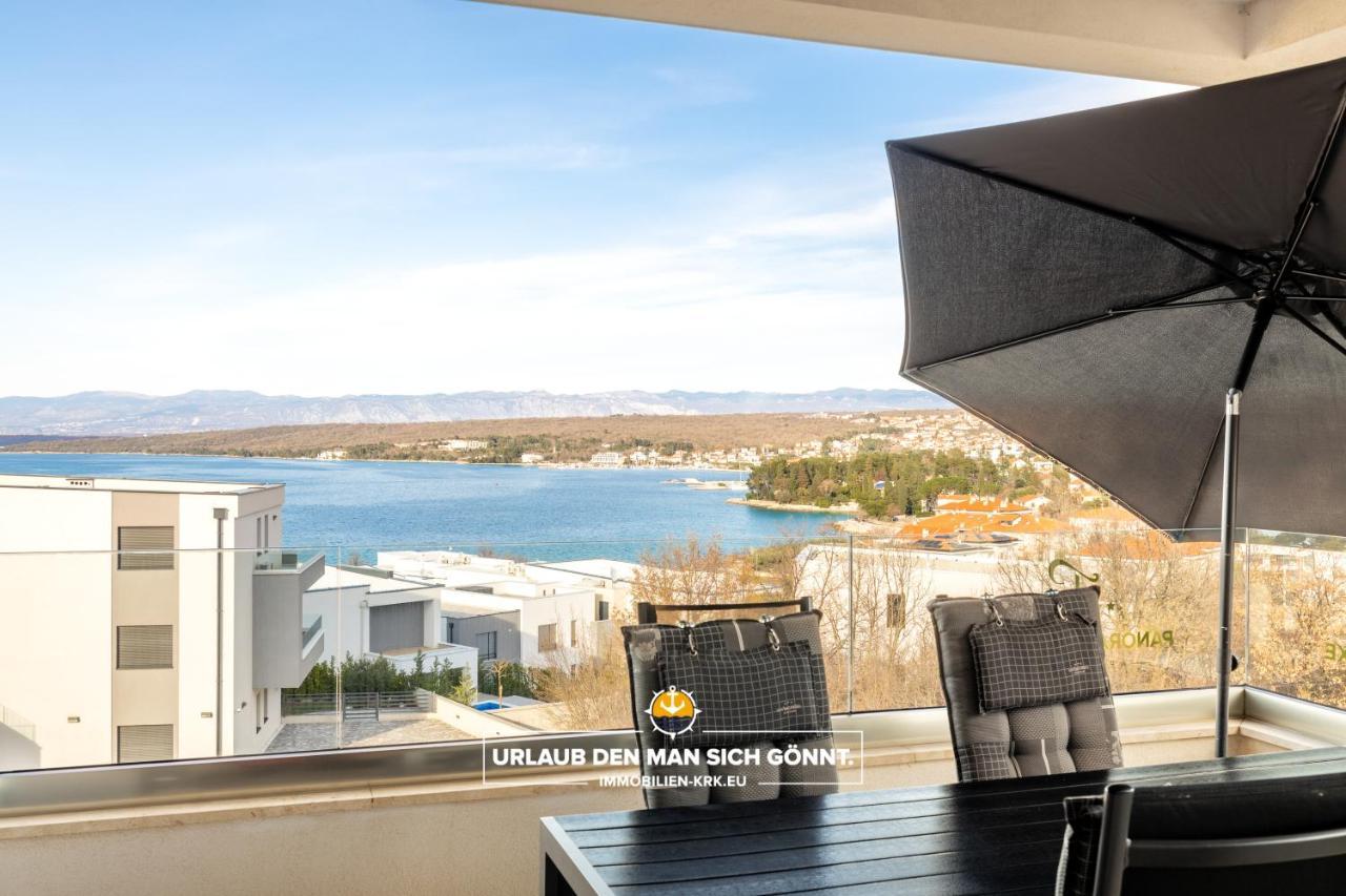 Penthouse Panorama Deluxe In Malinska Daire Dış mekan fotoğraf